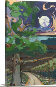 "Goodnight Moon" Lindy Bishop painting reproduction